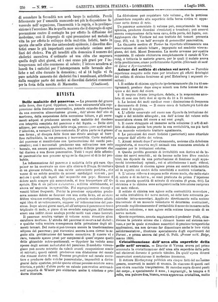 Gazzetta medica italiana Lombardia