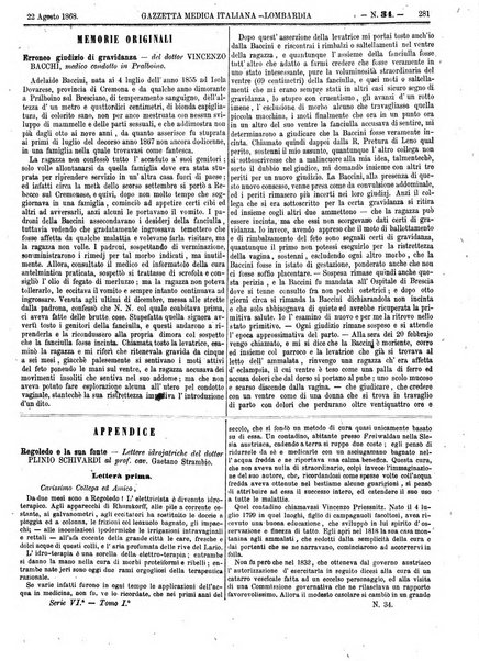 Gazzetta medica italiana Lombardia