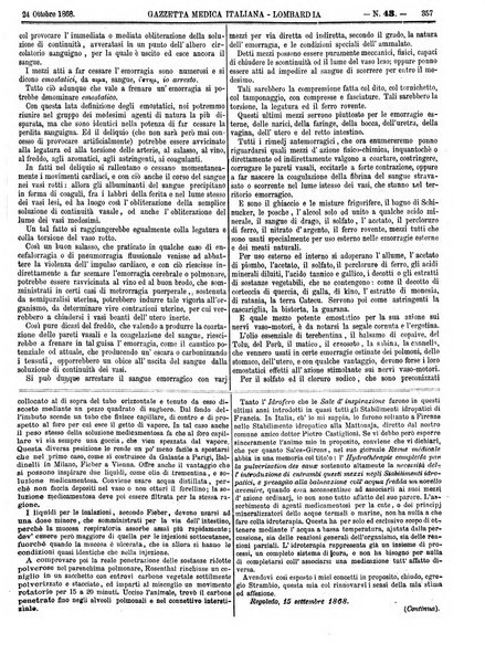 Gazzetta medica italiana Lombardia