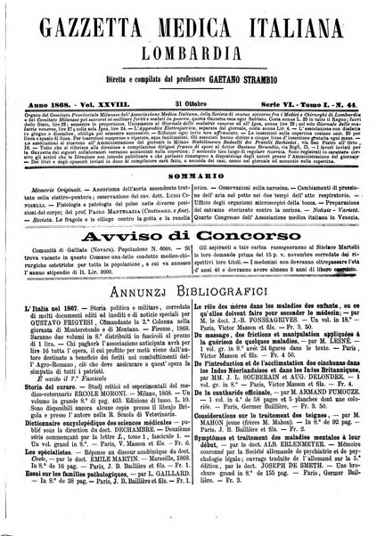 Gazzetta medica italiana Lombardia