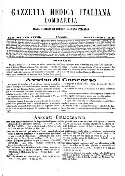 Gazzetta medica italiana Lombardia