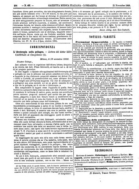 Gazzetta medica italiana Lombardia