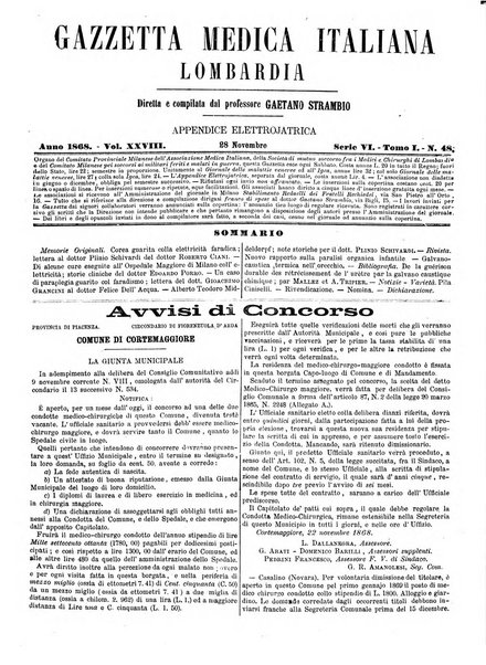 Gazzetta medica italiana Lombardia