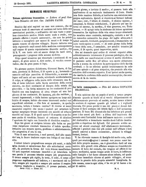 Gazzetta medica italiana Lombardia