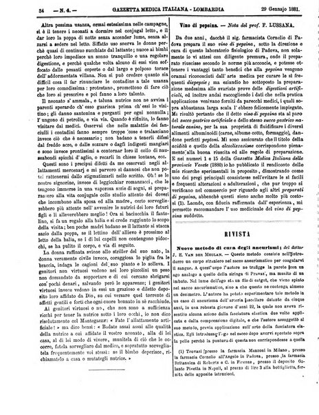 Gazzetta medica italiana Lombardia