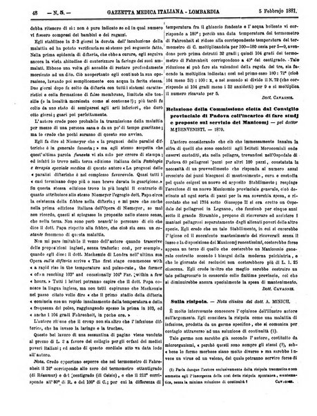 Gazzetta medica italiana Lombardia