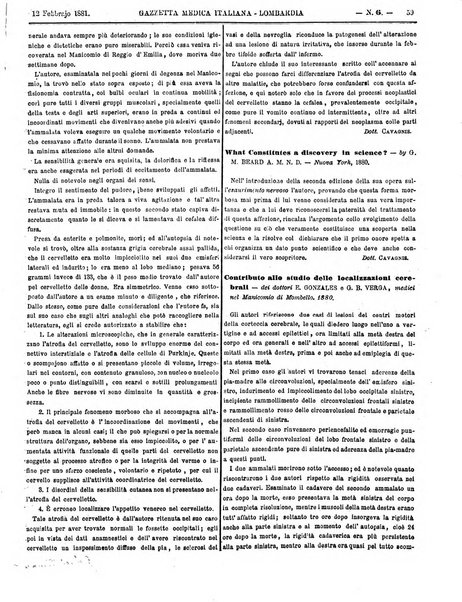 Gazzetta medica italiana Lombardia