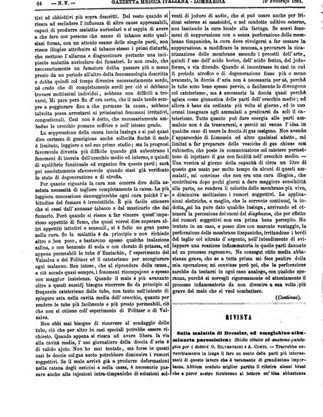 Gazzetta medica italiana Lombardia