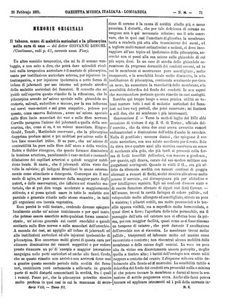 Gazzetta medica italiana Lombardia