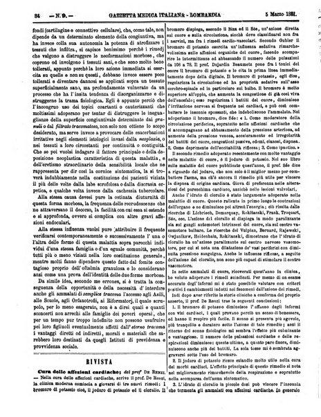 Gazzetta medica italiana Lombardia