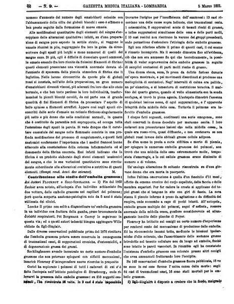 Gazzetta medica italiana Lombardia