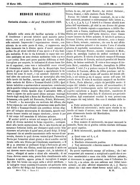 Gazzetta medica italiana Lombardia