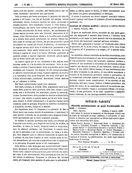 Gazzetta medica italiana Lombardia