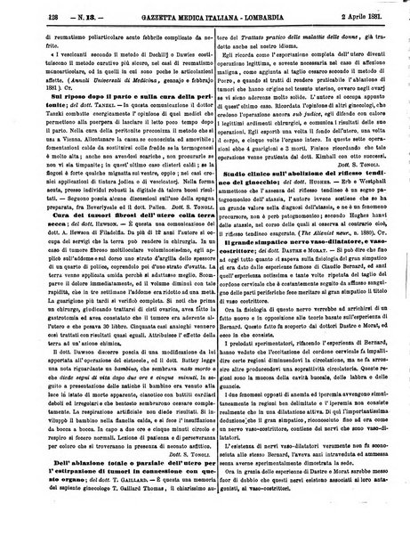 Gazzetta medica italiana Lombardia