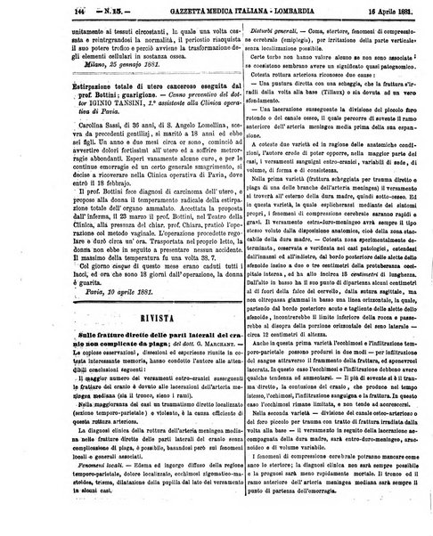 Gazzetta medica italiana Lombardia