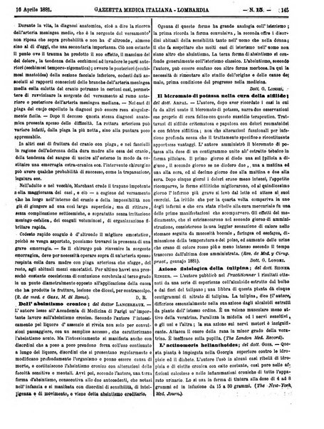 Gazzetta medica italiana Lombardia