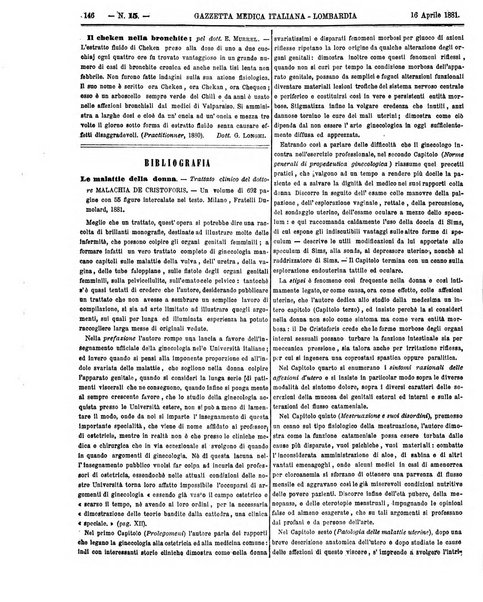 Gazzetta medica italiana Lombardia