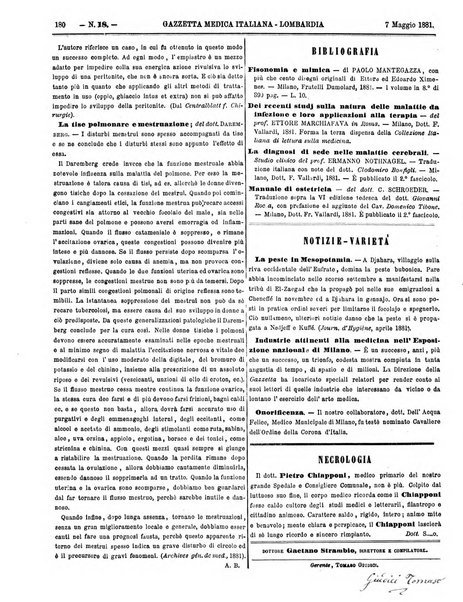 Gazzetta medica italiana Lombardia