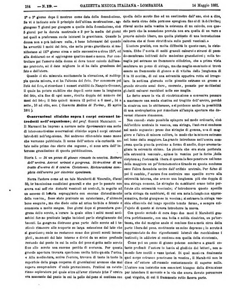 Gazzetta medica italiana Lombardia