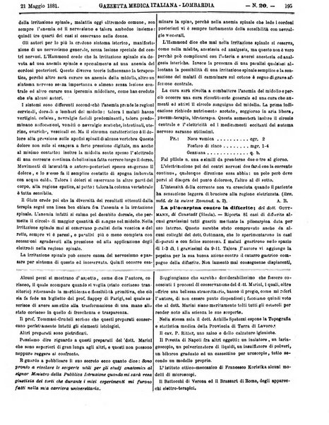 Gazzetta medica italiana Lombardia