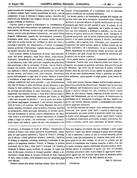 Gazzetta medica italiana Lombardia