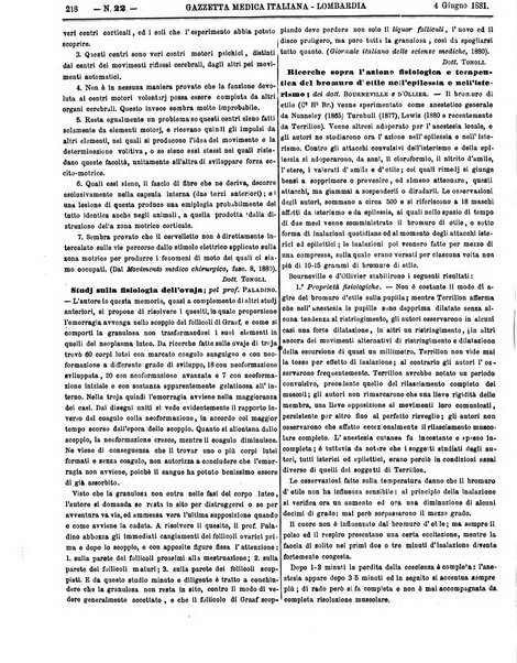 Gazzetta medica italiana Lombardia