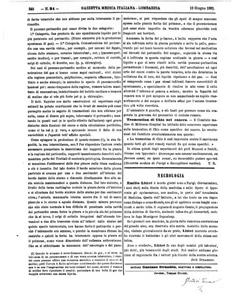 Gazzetta medica italiana Lombardia