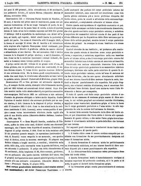 Gazzetta medica italiana Lombardia