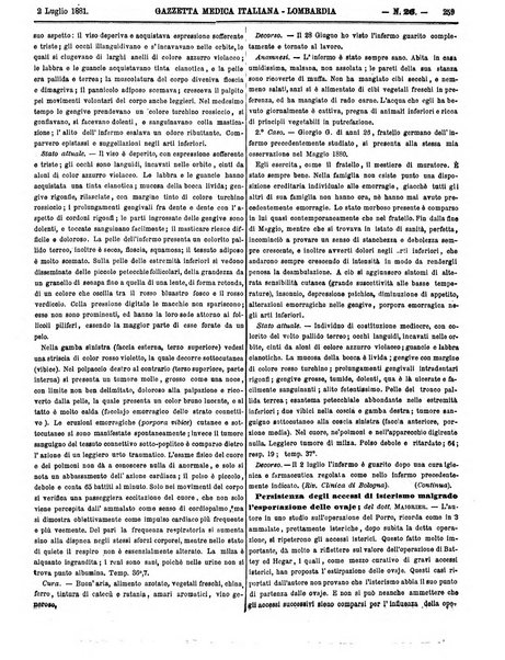 Gazzetta medica italiana Lombardia