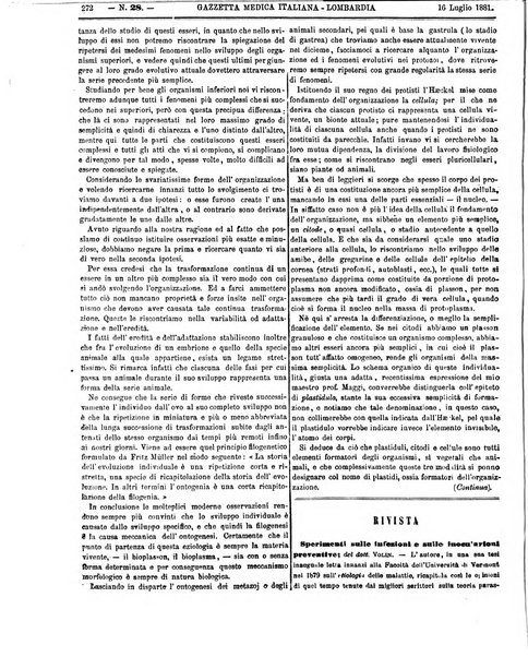 Gazzetta medica italiana Lombardia