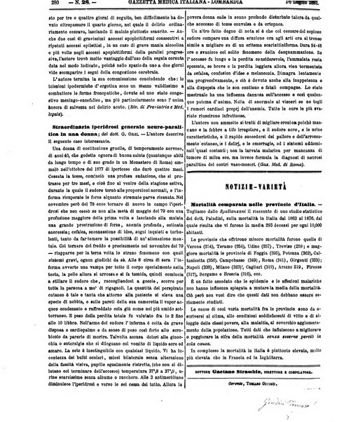 Gazzetta medica italiana Lombardia