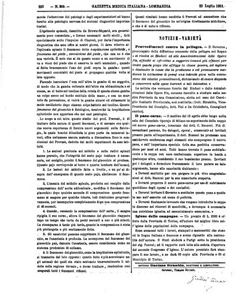 Gazzetta medica italiana Lombardia