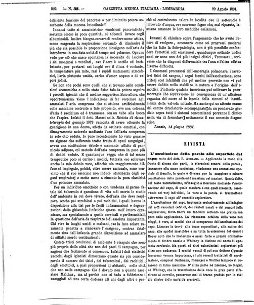 Gazzetta medica italiana Lombardia