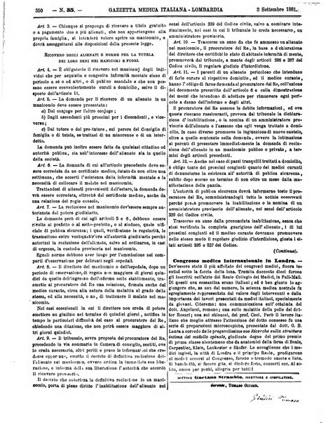 Gazzetta medica italiana Lombardia