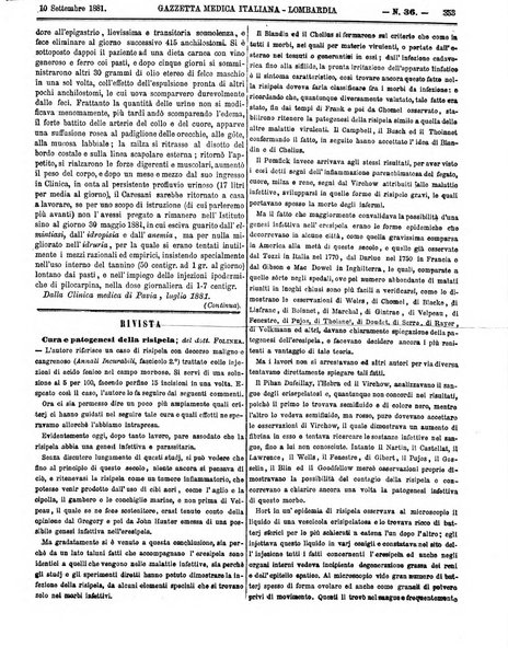 Gazzetta medica italiana Lombardia