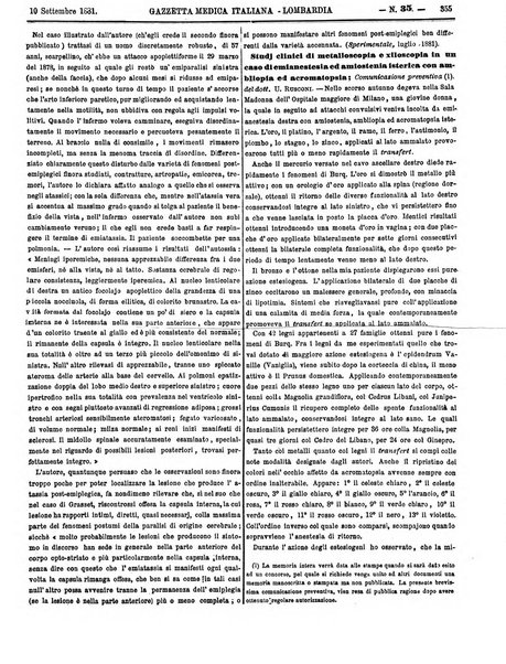 Gazzetta medica italiana Lombardia