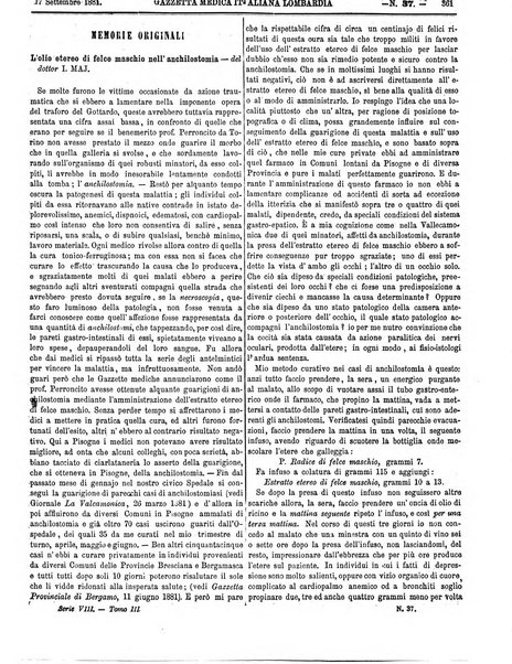 Gazzetta medica italiana Lombardia