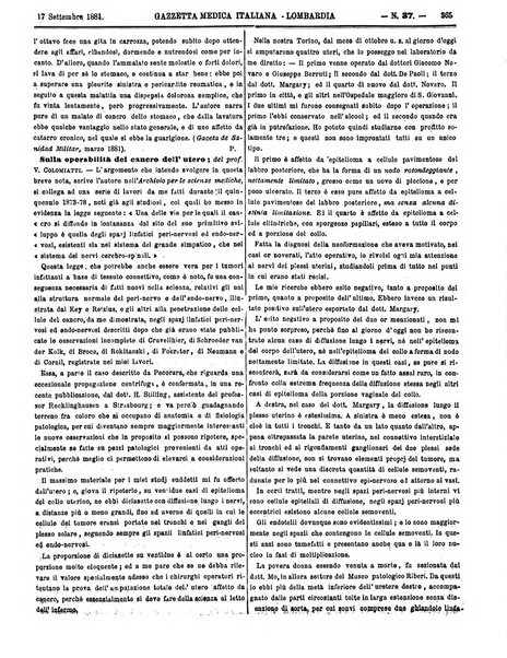 Gazzetta medica italiana Lombardia