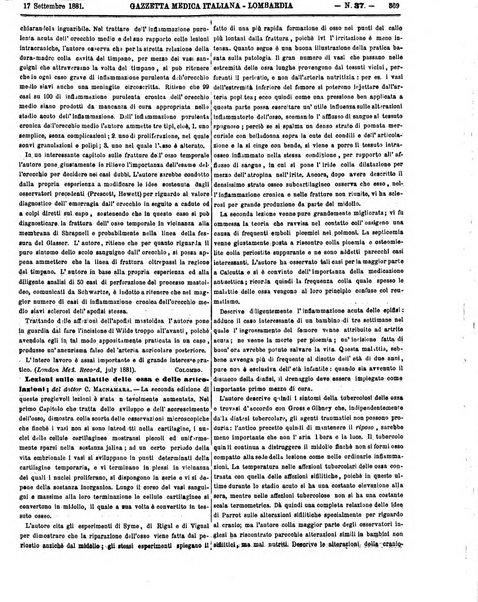 Gazzetta medica italiana Lombardia