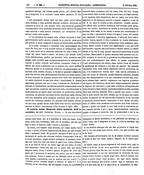 Gazzetta medica italiana Lombardia