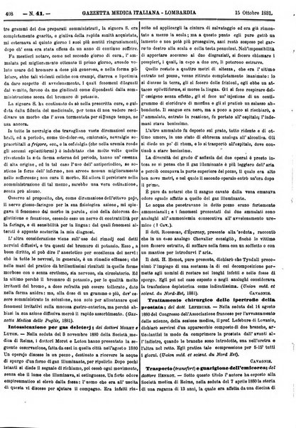 Gazzetta medica italiana Lombardia