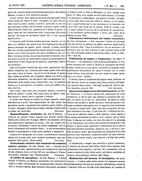 Gazzetta medica italiana Lombardia