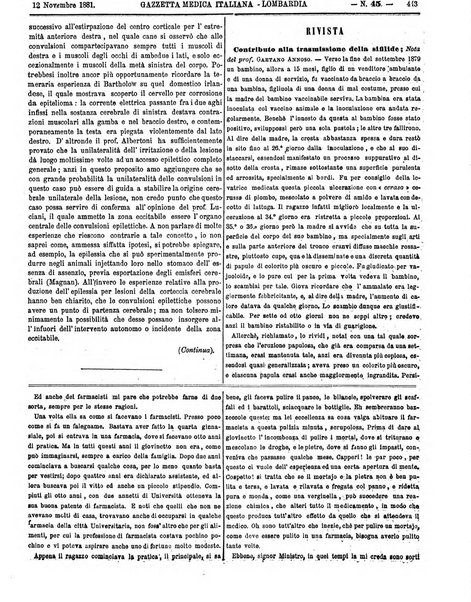 Gazzetta medica italiana Lombardia