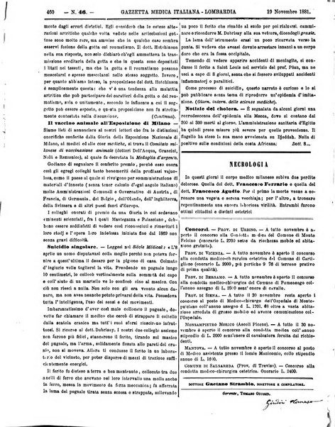 Gazzetta medica italiana Lombardia