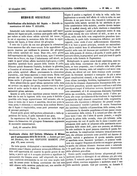 Gazzetta medica italiana Lombardia