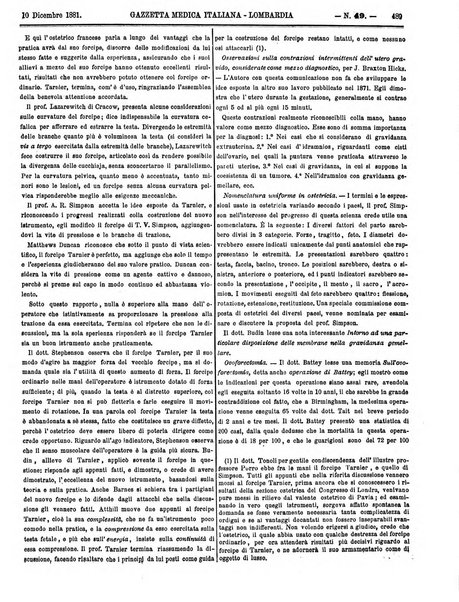 Gazzetta medica italiana Lombardia