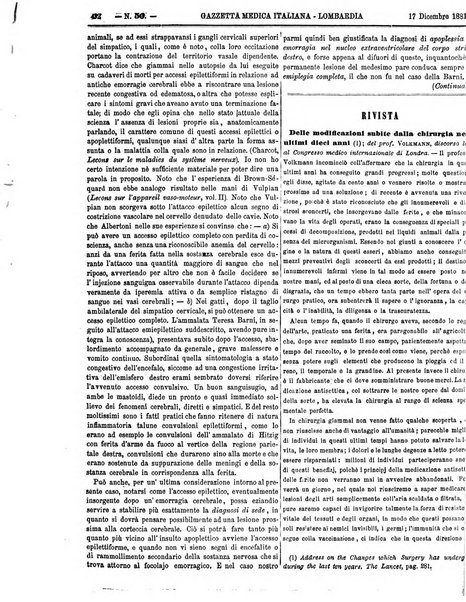 Gazzetta medica italiana Lombardia