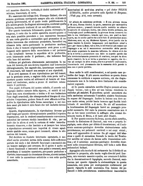 Gazzetta medica italiana Lombardia