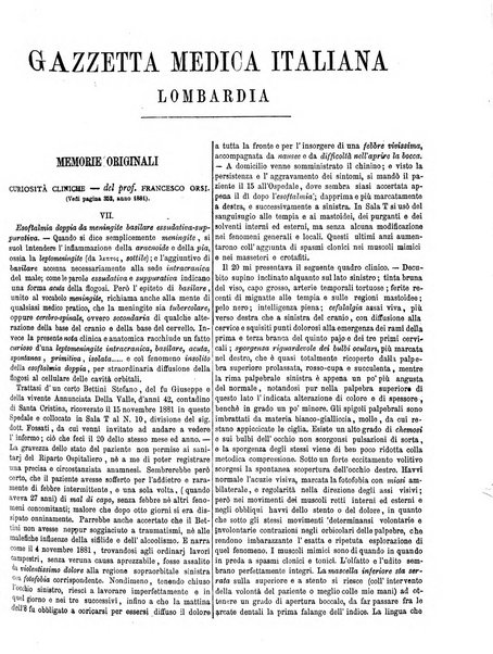 Gazzetta medica italiana Lombardia