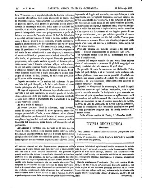 Gazzetta medica italiana Lombardia